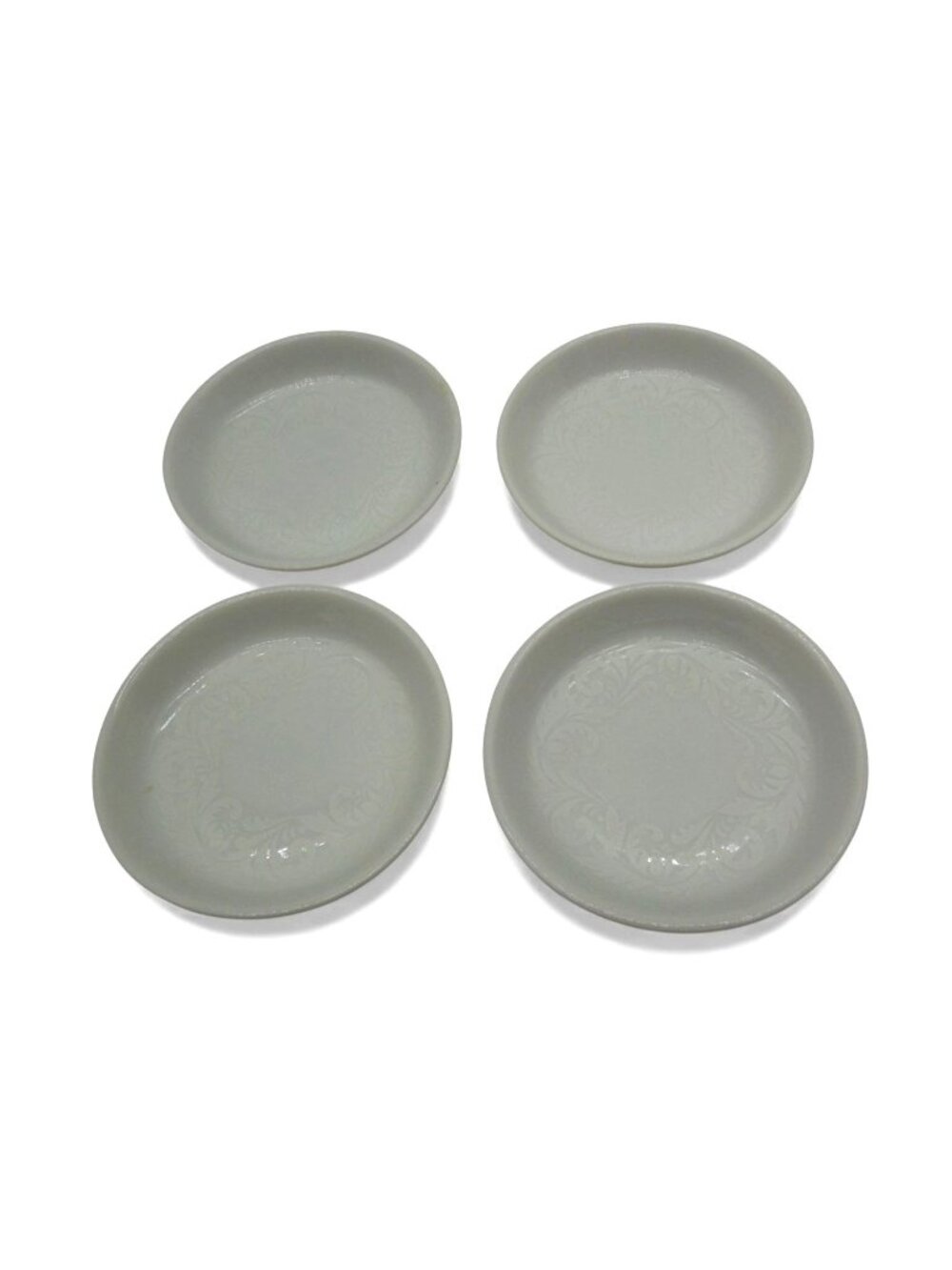 Easterling Porcelain Dishes Embossed Salt Cellar Set Germany Vintage